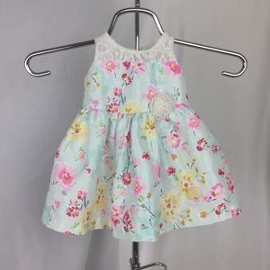 Bonnie Baby 2 Piece Dress Flora Sleeveless 6-9M